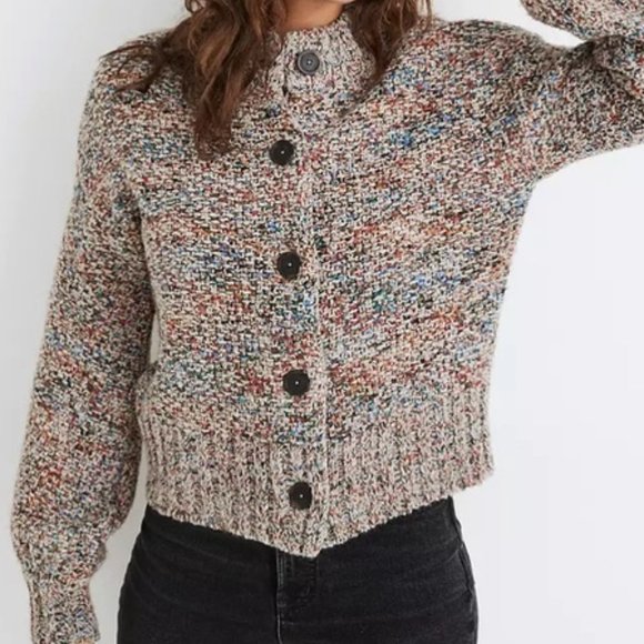 Madewell Sadler Cardigan Chunky Knit 